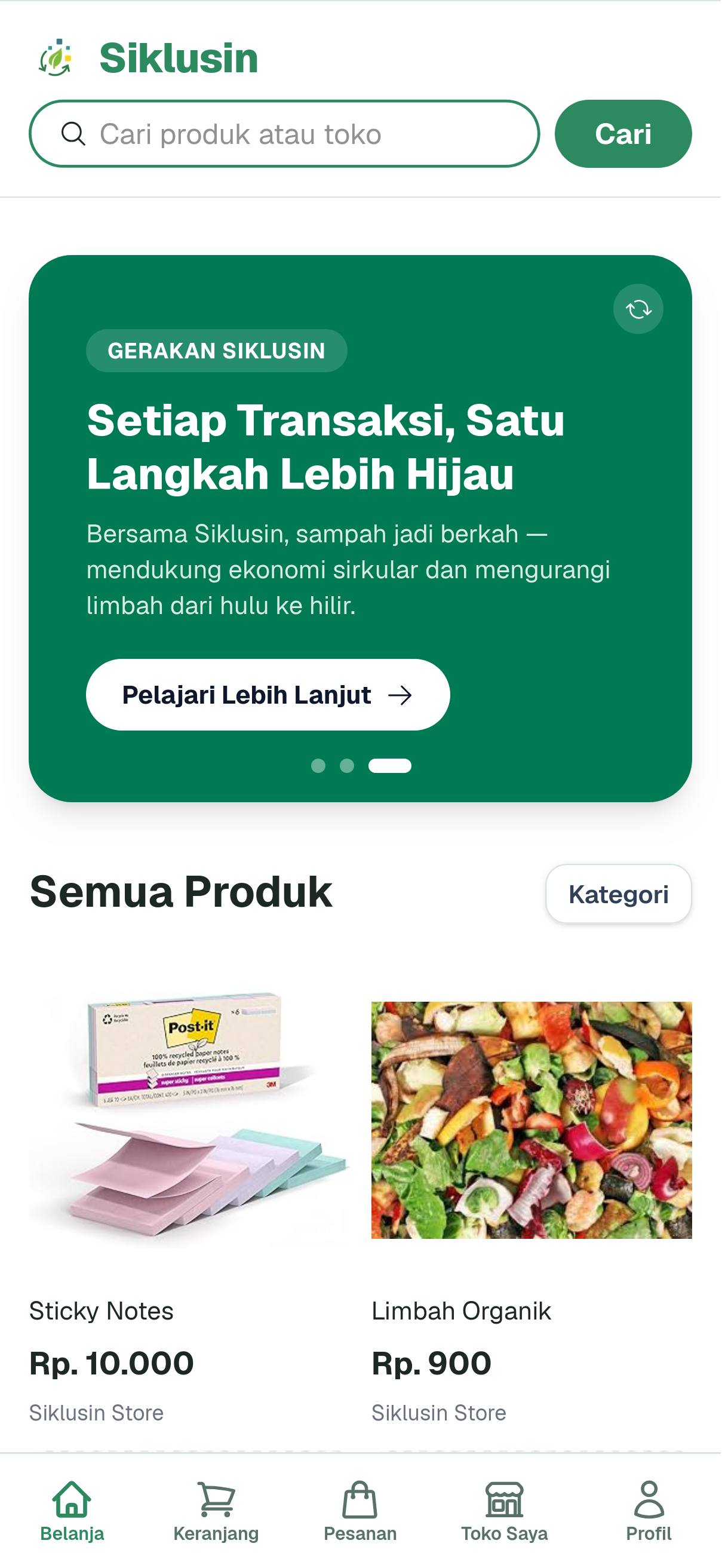Preview Siklusin Marketplace